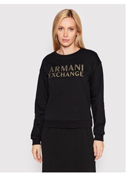 Armani Exchange Bluza 6LYM66 YJBSZ 1200 Czarny Regular Fit ze sklepu MODIVO w kategorii Bluzy damskie - zdjęcie 152506901