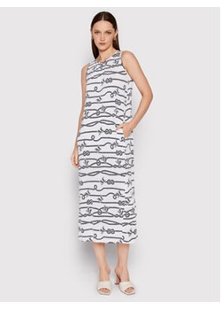 Max Mara Beachwear Sukienka letnia Vadius 36210328 Biały Regular Fit ze sklepu MODIVO w kategorii Sukienki - zdjęcie 152508452
