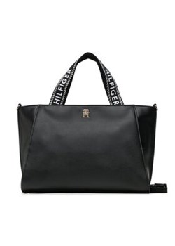 Tommy Hilfiger Torebka Life Tote AW0AW14469 Czarny ze sklepu MODIVO w kategorii Torby Shopper bag - zdjęcie 152509423