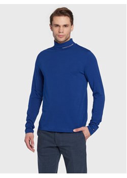 Tommy Hilfiger Golf Logo MW0MW28787 Niebieski Slim Fit ze sklepu MODIVO w kategorii Swetry męskie - zdjęcie 152512480