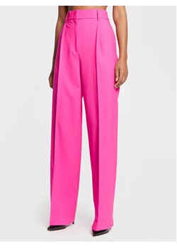 MSGM Spodnie materiałowe 3341MDP13 227603 Różowy Regular Fit ze sklepu MODIVO w kategorii Spodnie damskie - zdjęcie 152513090