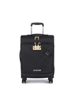 LOVE MOSCHINO Mała Materiałowa Walizka JC5102PP1GL1400A Czarny ze sklepu MODIVO w kategorii Walizki - zdjęcie 152513734