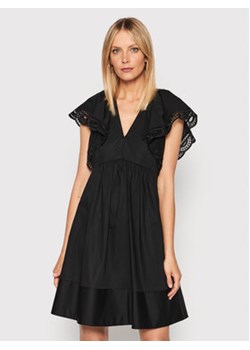 TWINSET Sukienka codzienna 221TT2131 Czarny Loose Fit ze sklepu MODIVO w kategorii Sukienki - zdjęcie 152514430