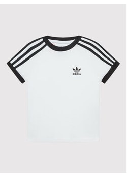 adidas T-Shirt acidolor 3 Stripes HK0265 Biały Relaxed Fit ze sklepu MODIVO w kategorii T-shirty chłopięce - zdjęcie 152514892