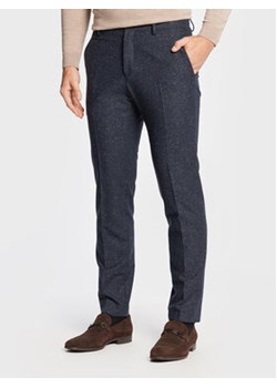 Boss Spodnie materiałowe H-Genius-224 50481960 Granatowy Slim Fit ze sklepu MODIVO w kategorii Spodnie męskie - zdjęcie 152516493