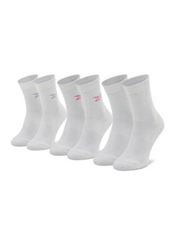 Reebok Zestaw 3 par wysokich skarpet damskich Cl Fo Crew Sock 3p HF5486 Biały ze sklepu MODIVO w kategorii Skarpetki damskie - zdjęcie 152519912