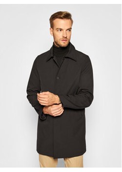 Oscar Jacobson Płaszcz przejściowy Johnsson 7117 6567 Czarny Regular Fit ze sklepu MODIVO w kategorii Płaszcze męskie - zdjęcie 152520274