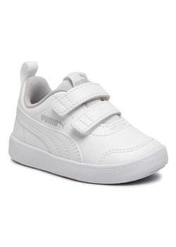 Puma Sneakersy Courtflex V2 V Inf 371544 04 Biały ze sklepu MODIVO w kategorii Trampki dziecięce - zdjęcie 152521702