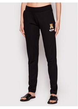 MOSCHINO Underwear & Swim Spodnie dresowe 4329 9002 Czarny Slim Fit ze sklepu MODIVO w kategorii Spodnie damskie - zdjęcie 152522863