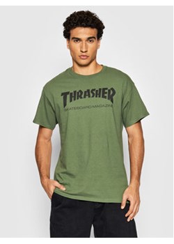 Thrasher T-Shirt Skatemag Zielony Regular Fit ze sklepu MODIVO w kategorii T-shirty męskie - zdjęcie 152523561