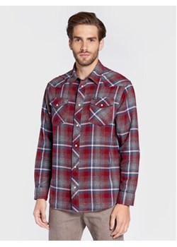 Wrangler Koszula Heritage W5D1LAXRO Czerwony Regular Fit ze sklepu MODIVO w kategorii Koszule męskie - zdjęcie 152523784