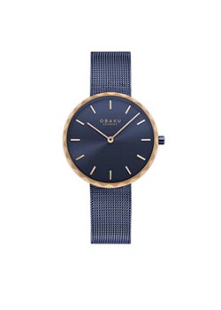 Obaku Zegarek Folder V252LXSLML Granatowy ze sklepu MODIVO w kategorii Zegarki - zdjęcie 152524083