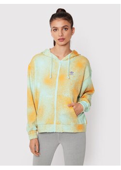 adidas Bluza Allover Print HL6612 Żółty Relaxed Fit ze sklepu MODIVO w kategorii Bluzy damskie - zdjęcie 152526414