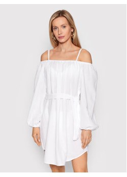 Seafolly Sukienka letnia Double Cloth 54607-CU Biały Relaxed Fit ze sklepu MODIVO w kategorii Sukienki - zdjęcie 152526922