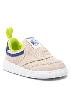 Reebok Buty Club C Slip On IV GV7458 Beżowy ze sklepu MODIVO w kategorii Trampki dziecięce - zdjęcie 152526990