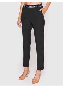 Ermanno Firenze Spodnie materiałowe P024E26 Czarny Regular Fit ze sklepu MODIVO w kategorii Spodnie damskie - zdjęcie 152532701