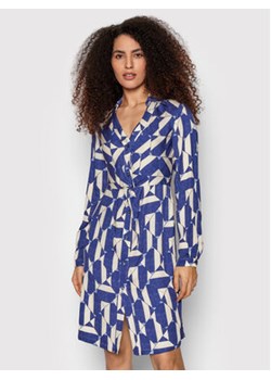 Sisley Sukienka koszulowa 4OIJLV00B Niebieski Regular Fit ze sklepu MODIVO w kategorii Sukienki - zdjęcie 152534323