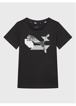 Puma T-Shirt Alpha Graphic 670101 Czarny Regular Fit ze sklepu MODIVO w kategorii T-shirty chłopięce - zdjęcie 152535393