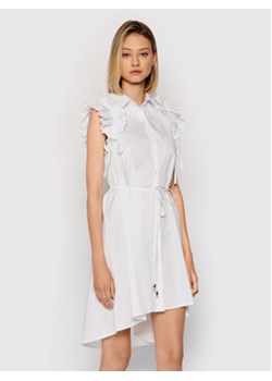 Rinascimento Sukienka koszulowa CFC0017910002 Biały Regular Fit ze sklepu MODIVO w kategorii Sukienki - zdjęcie 152536082