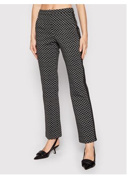 KARL LAGERFELD Spodnie materiałowe 221W1005 Czarny Bootcut Fit ze sklepu MODIVO w kategorii Spodnie damskie - zdjęcie 152537690