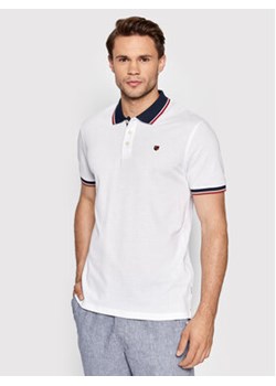 Jack&Jones PREMIUM Polo Win 12169064 Biały Regular Fit ze sklepu MODIVO w kategorii T-shirty męskie - zdjęcie 152539034