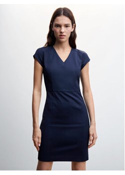 Mango Sukienka codzienna Cofi 47040259 Granatowy Slim Fit ze sklepu MODIVO w kategorii Sukienki - zdjęcie 152540780