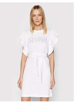 Silvian Heach Sukienka codzienna Bruxish PGP22027VE Biały Regular Fit ze sklepu MODIVO w kategorii Sukienki - zdjęcie 152541353