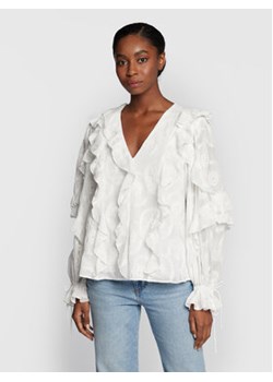 Ted Baker Bluzka Janeio 263119 Biały Regular Fit ze sklepu MODIVO w kategorii Bluzki damskie - zdjęcie 152546181