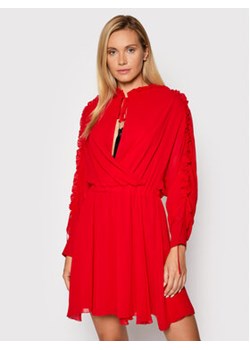 Babylon Sukienka koktajlowa O_MF0512 Czerwony Regular Fit ze sklepu MODIVO w kategorii Sukienki - zdjęcie 152547582