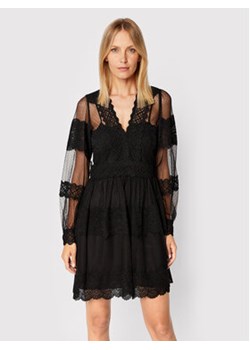 TWINSET Sukienka koktajlowa 222TP2252 Czarny Regular Fit ze sklepu MODIVO w kategorii Sukienki - zdjęcie 152548410