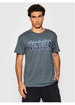 Thrasher T-Shirt Flame Granatowy Regular Fit ze sklepu MODIVO w kategorii T-shirty męskie - zdjęcie 152550963