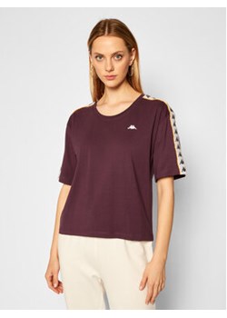 Kappa T-Shirt 308001 Fioletowy Regular Fit ze sklepu MODIVO w kategorii Bluzki damskie - zdjęcie 152551542