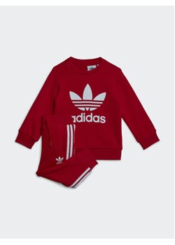 adidas Dres Crew Sweatshirt Set IB8665 Czerwony Regular Fit ze sklepu MODIVO w kategorii Odzież dla niemowląt - zdjęcie 152552901