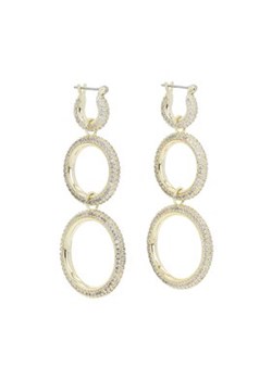 Luv AJ Kolczyki Triple Pave Hoops HOL22-E-TPH-G Złoty ze sklepu MODIVO w kategorii Kolczyki - zdjęcie 152553120