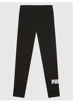 Puma Legginsy Essentials Logo 587035 Czarny Tight Fit ze sklepu MODIVO w kategorii Spodnie dziewczęce - zdjęcie 152553494