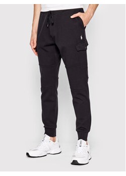 Polo Ralph Lauren Spodnie dresowe 710860590001 Czarny Regular Fit ze sklepu MODIVO w kategorii Spodnie męskie - zdjęcie 152555790