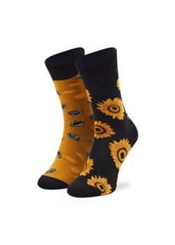 Todo Socks Skarpety wysokie unisex Sunflowers Żółty ze sklepu MODIVO w kategorii Skarpetki damskie - zdjęcie 152556034