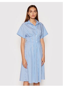 Rinascimento Sukienka koszulowa CFC0017854002 Niebieski Regular Fit ze sklepu MODIVO w kategorii Sukienki - zdjęcie 152559732