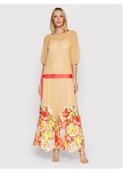 Blugirl Blumarine Sukienka codzienna RA2074-J6393 Beżowy Relaxed Fit ze sklepu MODIVO w kategorii Sukienki - zdjęcie 152561960