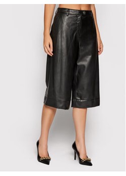 Trussardi Spodnie z imitacji skóry 56P00250 Czarny Regular Fit ze sklepu MODIVO w kategorii Spodnie damskie - zdjęcie 152565164