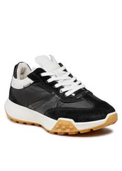 ECCO Sneakersy Retro Sneaker W 21170352307 Czarny ze sklepu MODIVO w kategorii Buty sportowe damskie - zdjęcie 152565830