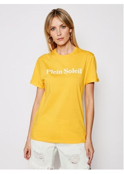 Drivemebikini T-Shirt Unisex Plein Soleil 2020-DRV-003_YEL Żółty Relaxed Fit ze sklepu MODIVO w kategorii Bluzki damskie - zdjęcie 152566692