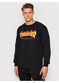 Thrasher Longsleeve Flame Czarny Regular Fit ze sklepu MODIVO w kategorii T-shirty męskie - zdjęcie 152568653