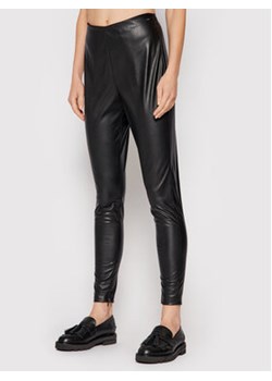 Liu Jo Spodnie z imitacji skóry WF1567 E0392 Czarny Slim Fit ze sklepu MODIVO w kategorii Spodnie damskie - zdjęcie 152569394