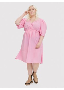 Vero Moda Curve Sukienka codzienna Elise 10263741 Różowy Regular Fit ze sklepu MODIVO w kategorii Sukienki - zdjęcie 152571884