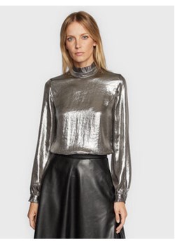 TWINSET Bluzka 222TT2276 Srebrny Regular Fit ze sklepu MODIVO w kategorii Bluzki damskie - zdjęcie 152573274