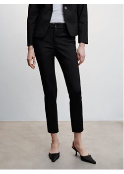 Mango Spodnie materiałowe Macaroni 47074757 Czarny Slim Fit ze sklepu MODIVO w kategorii Spodnie damskie - zdjęcie 152573324