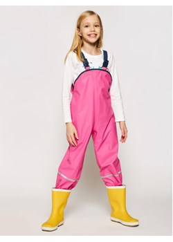 Playshoes Spodnie przeciwdeszczowe 405424 D Różowy Regular Fit ze sklepu MODIVO w kategorii Spodnie dziewczęce - zdjęcie 152575103