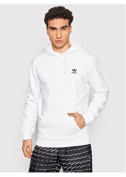 adidas Bluza adicolor Essentials Trefoil H34649 Biały Regular Fit ze sklepu MODIVO w kategorii Bluzy męskie - zdjęcie 152575680