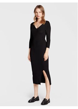 Comma Sukienka dzianinowa 2123288 Czarny Slim Fit ze sklepu MODIVO w kategorii Sukienki - zdjęcie 152577044